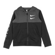 Sportswear Zip Hoodie Sort/Grå/Hvid