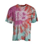 Multifarvet Tie Dye Bomuld T-shirt