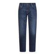 Marineblå Straight Leg Jeans