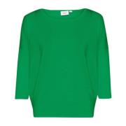 Dyb Mint R-Neck Pullover Strik