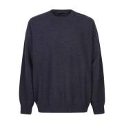 Blå Strik Sweatshirt AW24