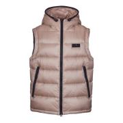 Beige Ripstop Nylon Hættevest