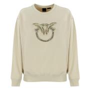 Dame sweater med juvel broderi