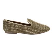 Gyldne Loafer Flats