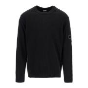 Uldblanding Crewneck Pullover med Linse