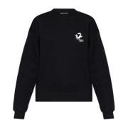 Sweatshirt med broderet logo