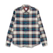 Hvid Flannel Tern Skjorte