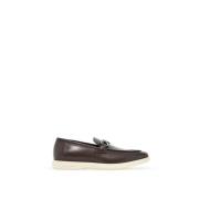 Casual Gancini Loafers med Titanium Klemme