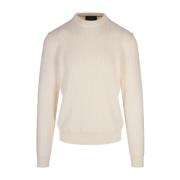 Silkeblanding Fiskebens Rund Hals Sweater