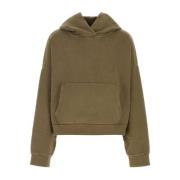 Oversize Army Green Bomuldssweatshirt