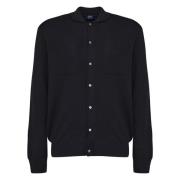 Sort Strikket Polo Hals Sweater