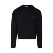 Sort Rød Crewneck Sweater