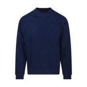 Blå Ocean Rund Hals Pullover