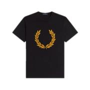 Velvet Laurel Grafisk T-shirt Sort