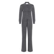 Kashmir Knappet Jumpsuit med Lommer