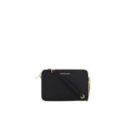 Crossbody taske med gulddetaljer