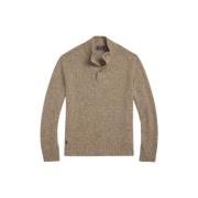 Uldblanding Knappet Turtleneck Sweater