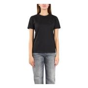 Broderet bomuld jersey t-shirt