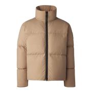 Beige Vinter Parka Jakke