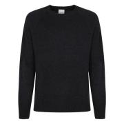 Sort Heather Luksus Uld Sweater