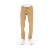 Beige Bomuld Jeans & Bukser