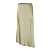 Satin Wrap Midi Nederdel VIKTORIA