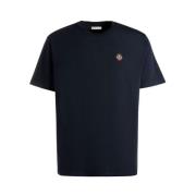 Navy Blue Broderet Logo T-shirt