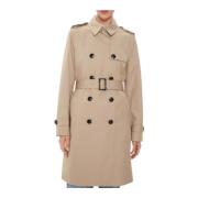 Slim Fit Bomuld Trenchcoat Kvinder