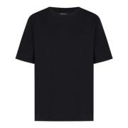 Sort T-shirt med Cashmere Logo Label