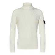 Hvid Ribstrik Sweater AW24