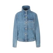 High Neck Denim Jakke