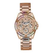 Dame Multifunktionsur Queen roséguld, multifarvet 40 mm GW0464L5