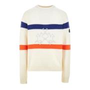 Herre Crewneck Logo Sweater Hvid