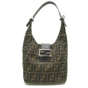 Pre-owned Stof fendi-tasker