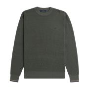 Grøn Waffle Stitch Jumper