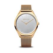 Unisex ur Ultra Slim 39 mm 3 ATM Safirglas Slim Design Milanese Armbån...