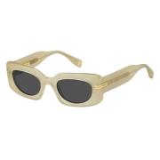 Beige Acetate Dame Solbriller