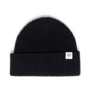 Sort Bomuld Urhue Beanie