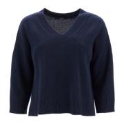 Blå Cashmere Oversize Sweater