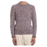 Mouliné Stof Rund Hals Sweater