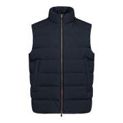 Quiltet teknisk stof puffer vest