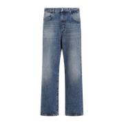 Indigo Blå Bomuld Jeans Moderne Stil