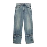 Pudderblå Boyfit Denim Jeans