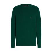 Grøn Sweater Lambswool Crewneck Stil