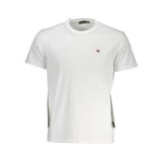 Elegant hvid T-shirt med broderi