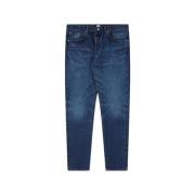 Regular Tapered Jeans Blå