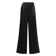 Iridescent Wide Leg Jeans i Sort