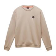 Beige Crewneck Sweater B-Badge C