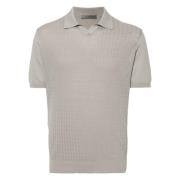 Casual Beige Polo Shirt Cotton