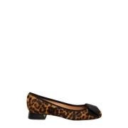 Leopard Print Loafer med Bue Detalje